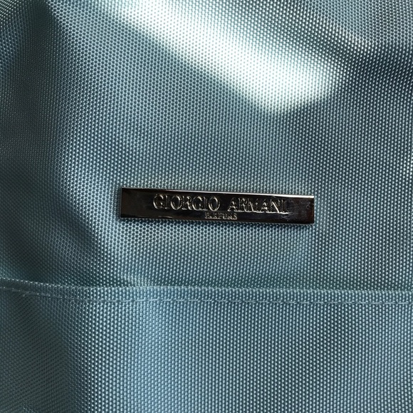 Almost BRAND NEW beautiful light blue bag by Giorgio Armani. 22 x 14 x 6” - Picture 2 of 7